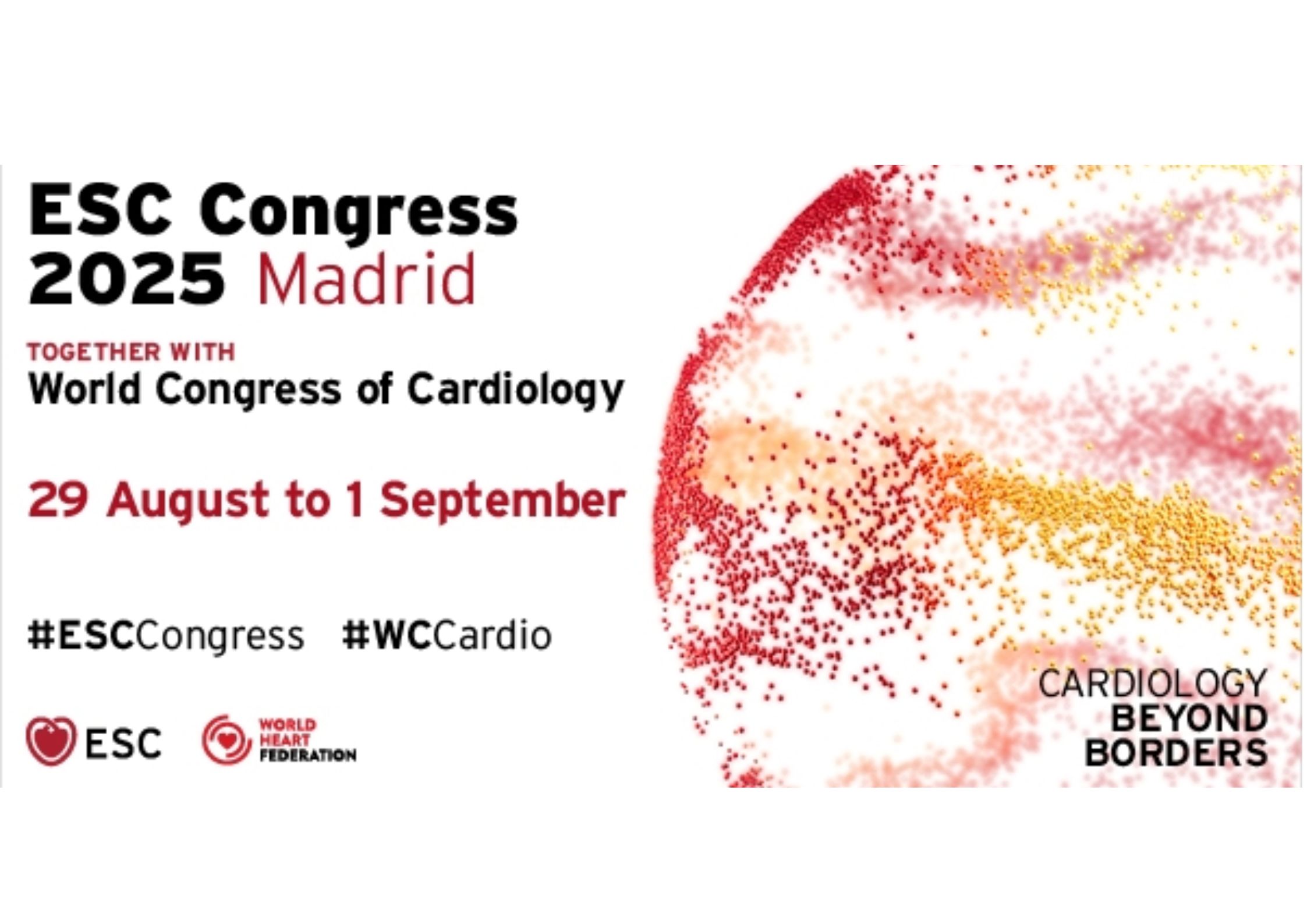 ESC Congress 2025 together with World Congress of Cardiology