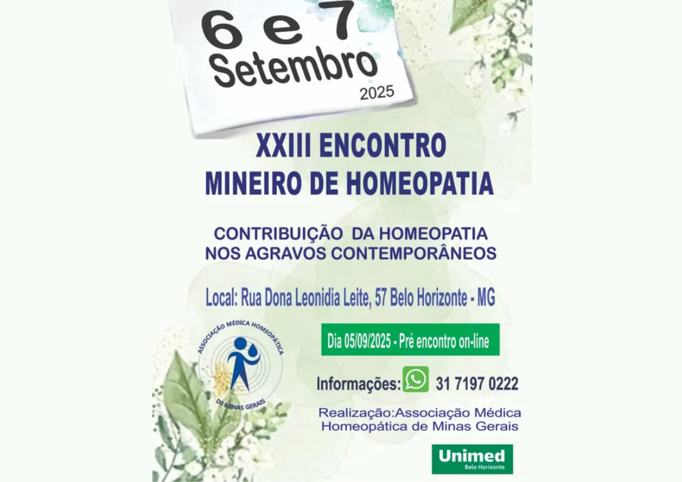 XIII Encontro Mineiro de Homeopatia